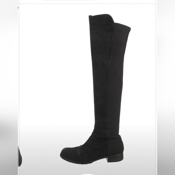 Stuart Weitzman the 5050 boot in black suede 7.5 - Picture 3 of 11